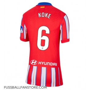 Atletico Madrid Koke #6 Replik Heimtrikot Damen 2024-25 Kurzarm